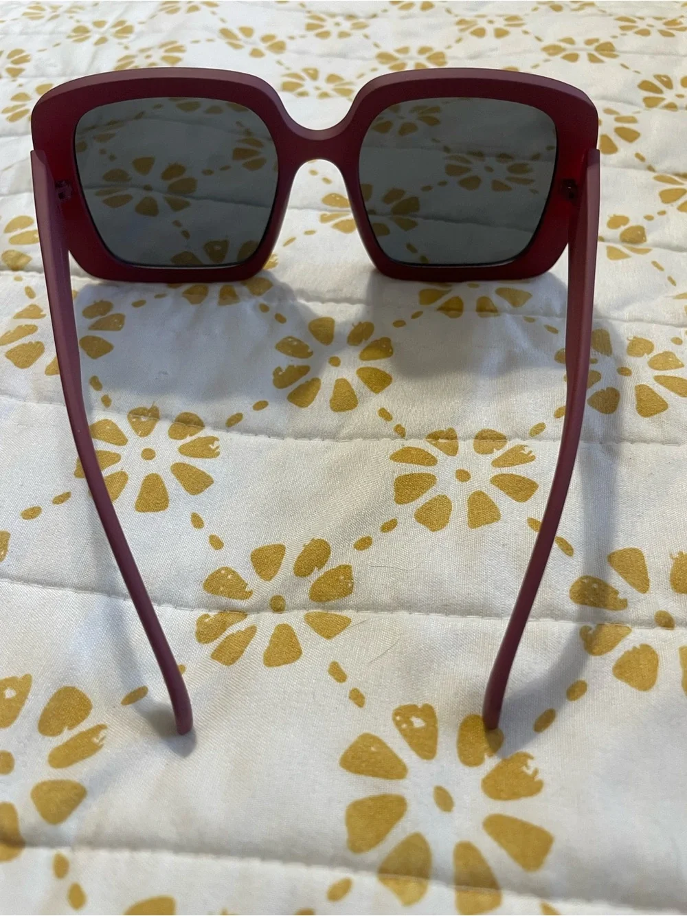 aerie Sunnies Women's Square Sunglasses in Matte Mauve with Dark Lenses